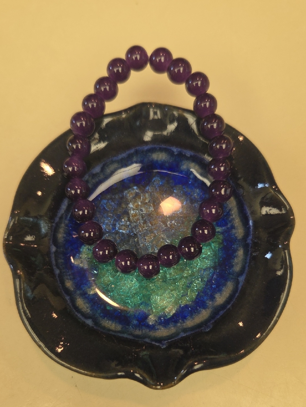 Natural GEMSTONE BEADED BRACELET